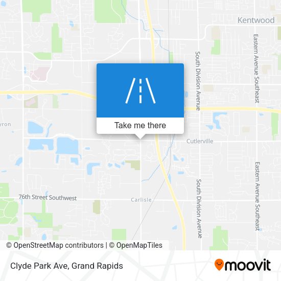 Clyde Park Ave map