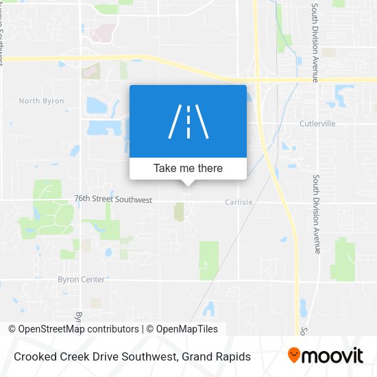 Crooked Creek Drive Southwest map