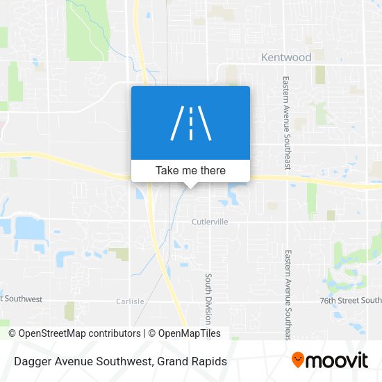Dagger Avenue Southwest map