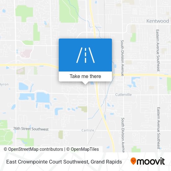 East Crownpointe Court Southwest map