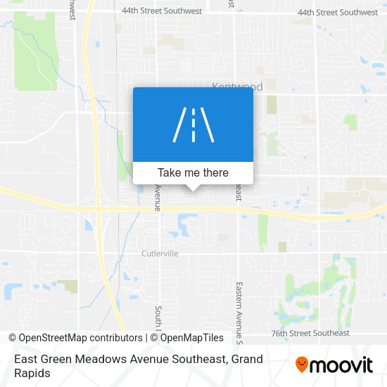Mapa de East Green Meadows Avenue Southeast