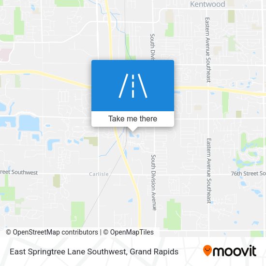 Mapa de East Springtree Lane Southwest