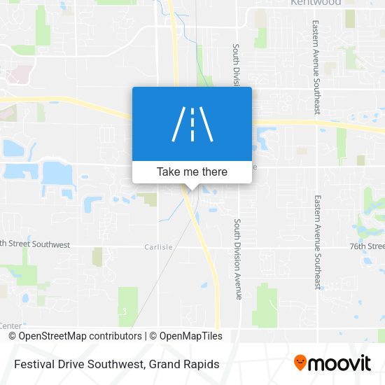 Festival Drive Southwest map