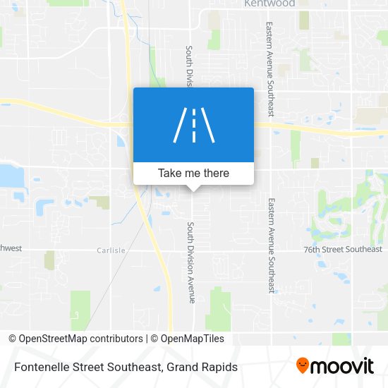 Mapa de Fontenelle Street Southeast