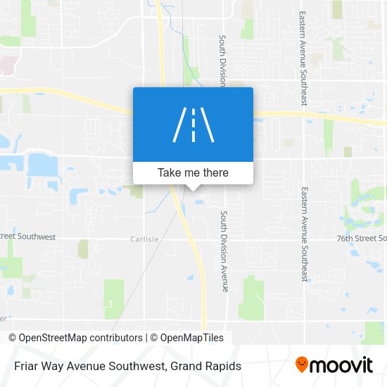 Friar Way Avenue Southwest map