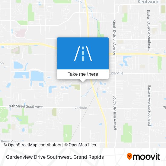 Mapa de Gardenview Drive Southwest