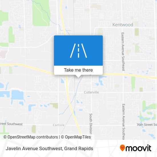 Javelin Avenue Southwest map