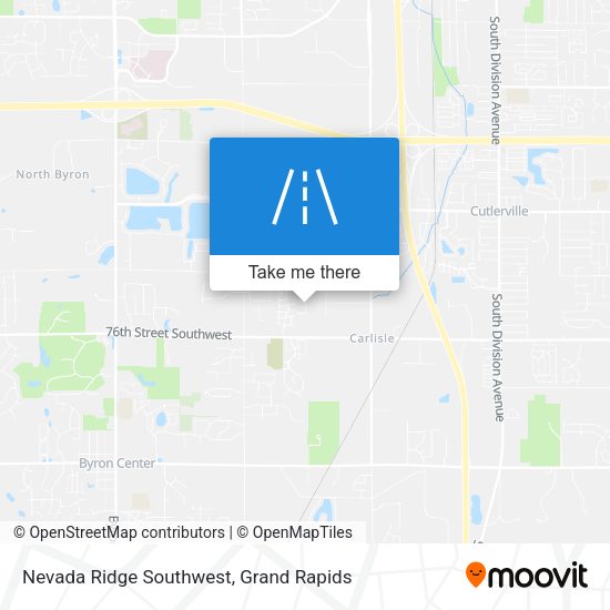 Nevada Ridge Southwest map