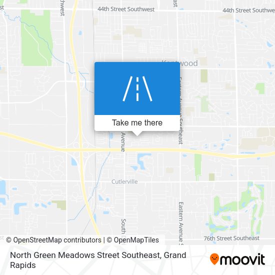 Mapa de North Green Meadows Street Southeast