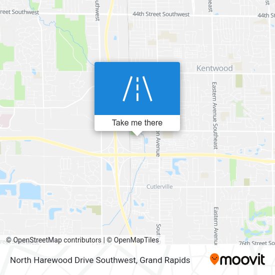 Mapa de North Harewood Drive Southwest