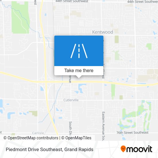 Piedmont Drive Southeast map