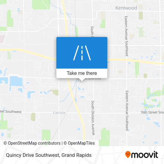 Mapa de Quincy Drive Southwest