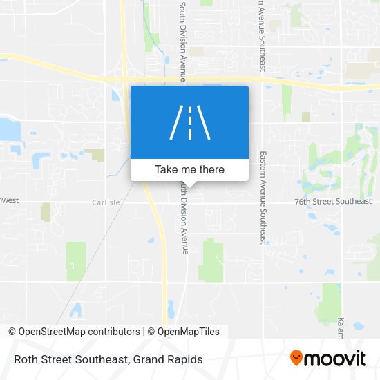 Roth Street Southeast map