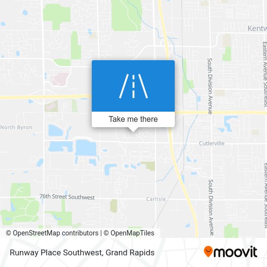 Mapa de Runway Place Southwest