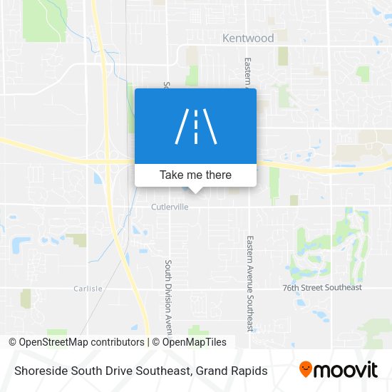Mapa de Shoreside South Drive Southeast