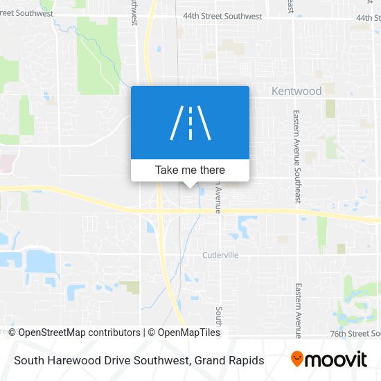 South Harewood Drive Southwest map