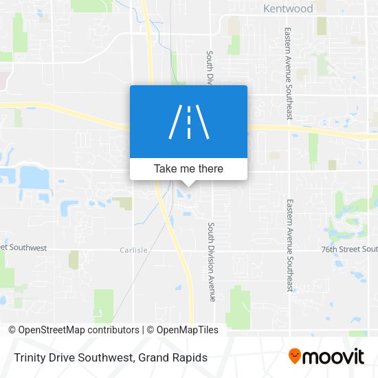 Trinity Drive Southwest map