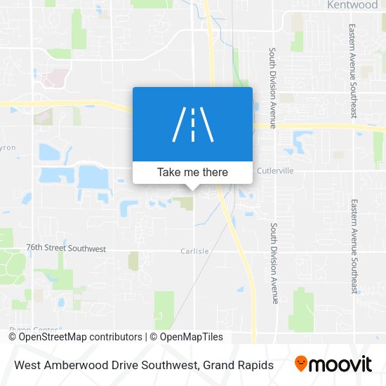 West Amberwood Drive Southwest map