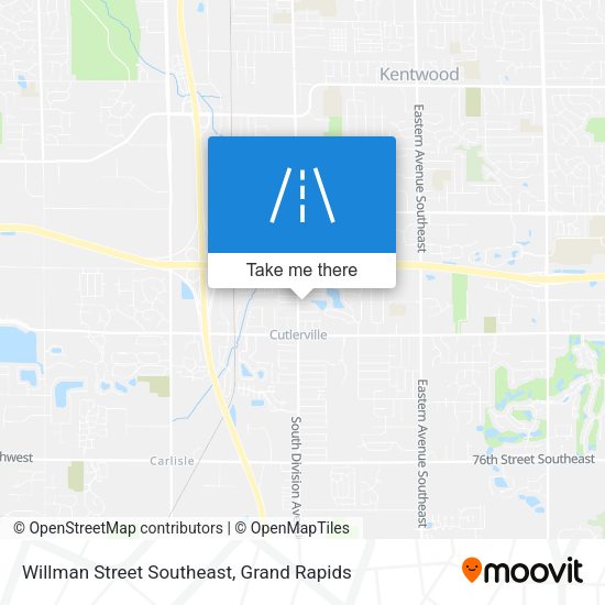 Mapa de Willman Street Southeast