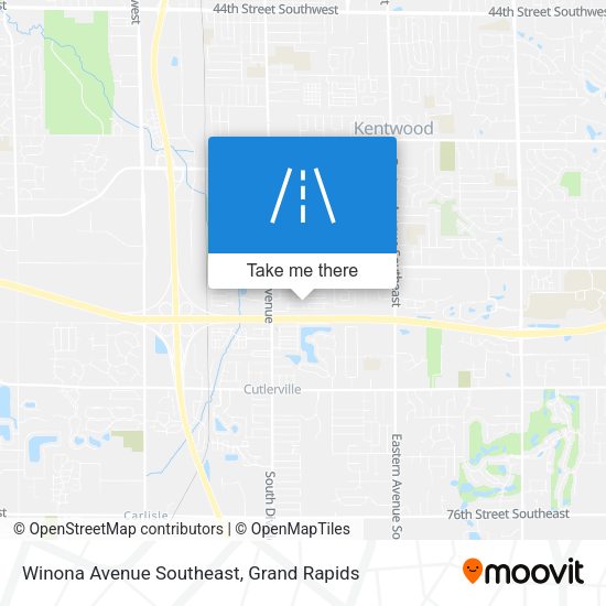 Mapa de Winona Avenue Southeast
