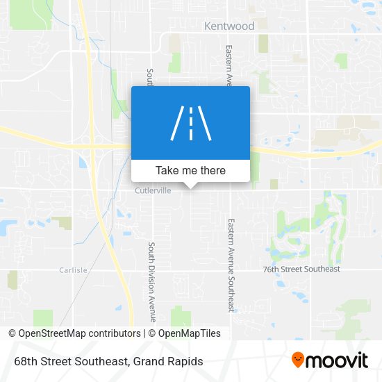 68th Street Southeast map