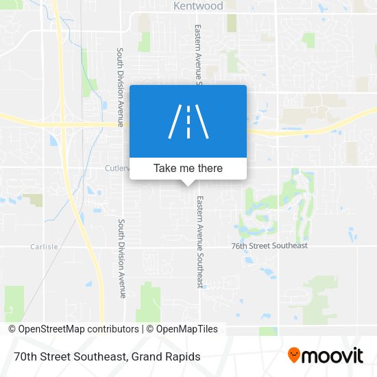 70th Street Southeast map