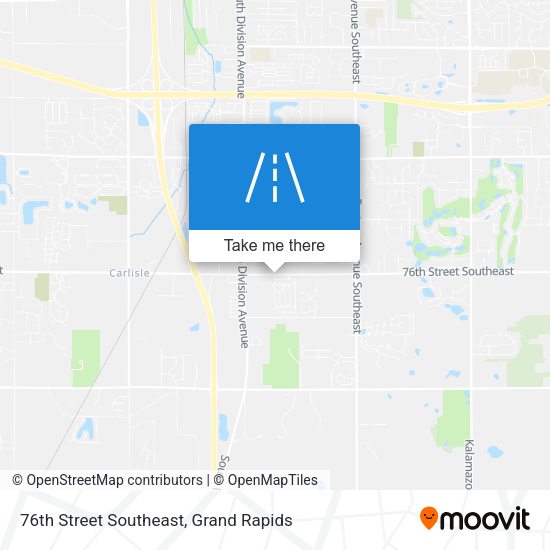 76th Street Southeast map