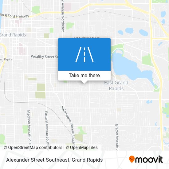 Alexander Street Southeast map