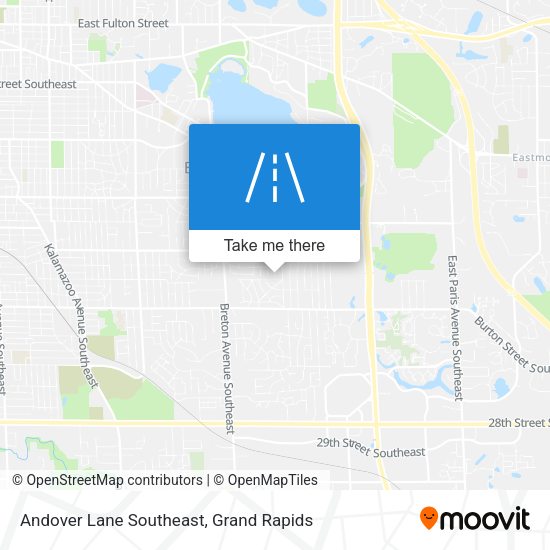 Mapa de Andover Lane Southeast