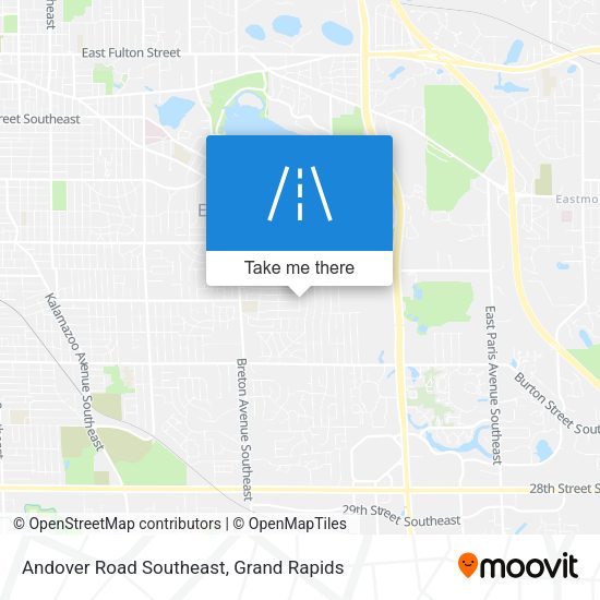 Mapa de Andover Road Southeast