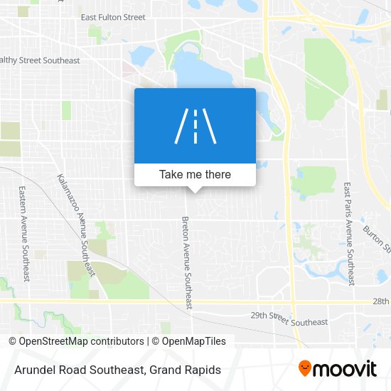 Arundel Road Southeast map