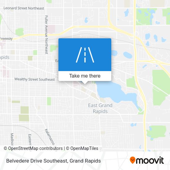 Mapa de Belvedere Drive Southeast