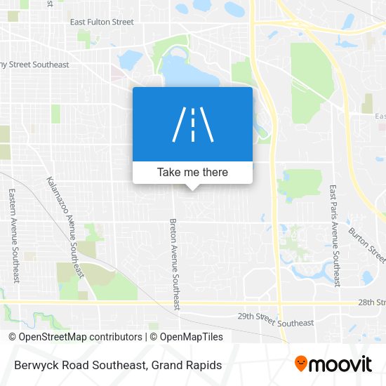 Berwyck Road Southeast map