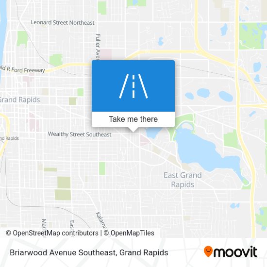 Briarwood Avenue Southeast map