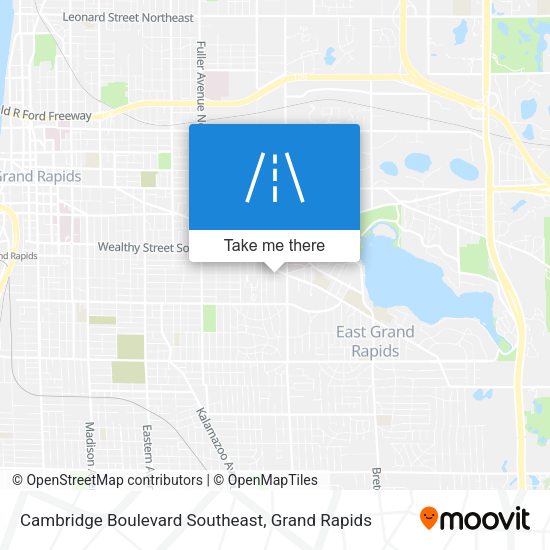 Cambridge Boulevard Southeast map