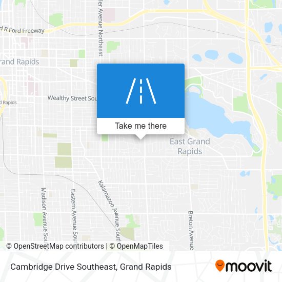 Mapa de Cambridge Drive Southeast
