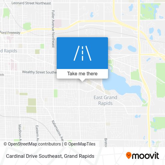 Cardinal Drive Southeast map