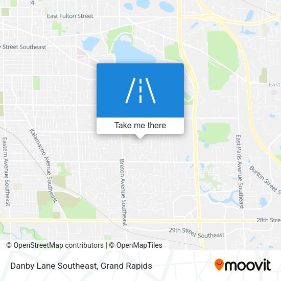 Danby Lane Southeast map