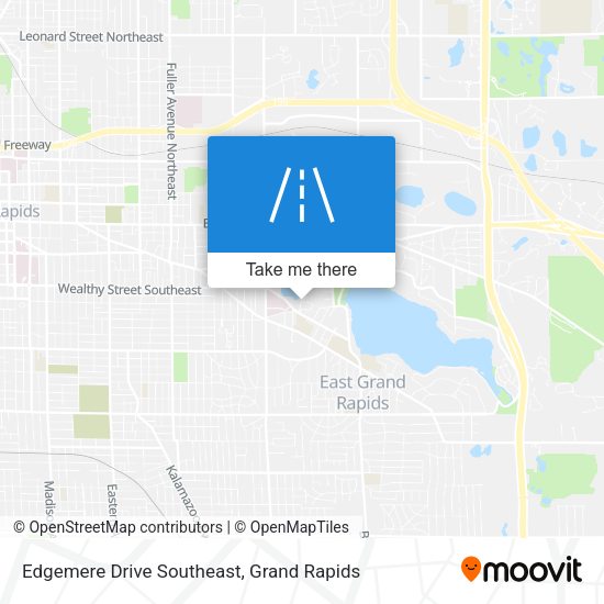 Edgemere Drive Southeast map