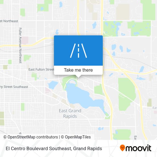 El Centro Boulevard Southeast map