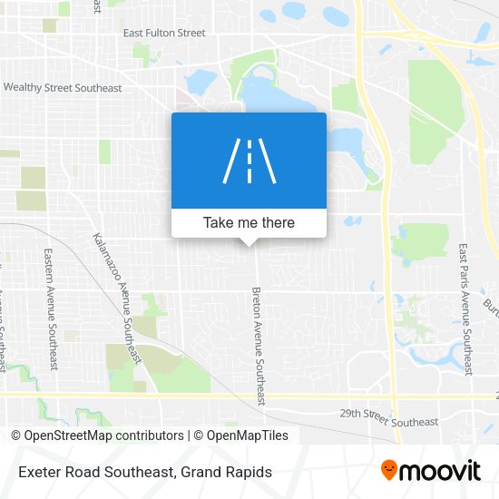 Exeter Road Southeast map