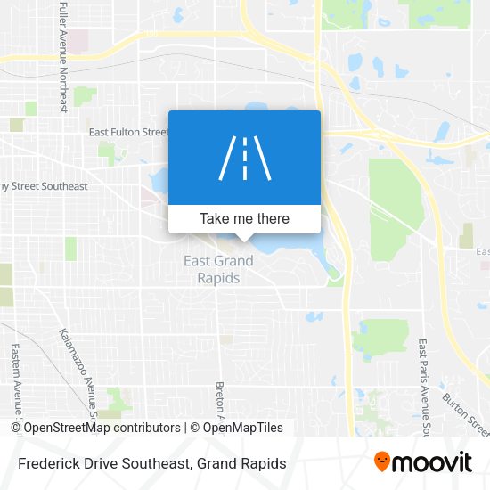 Mapa de Frederick Drive Southeast