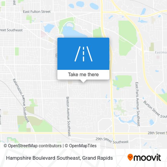 Mapa de Hampshire Boulevard Southeast