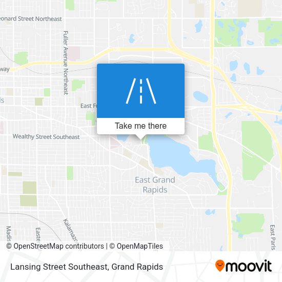 Lansing Street Southeast map