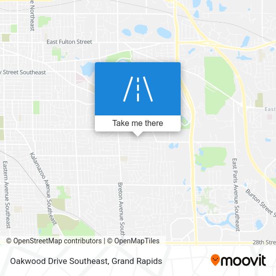 Mapa de Oakwood Drive Southeast