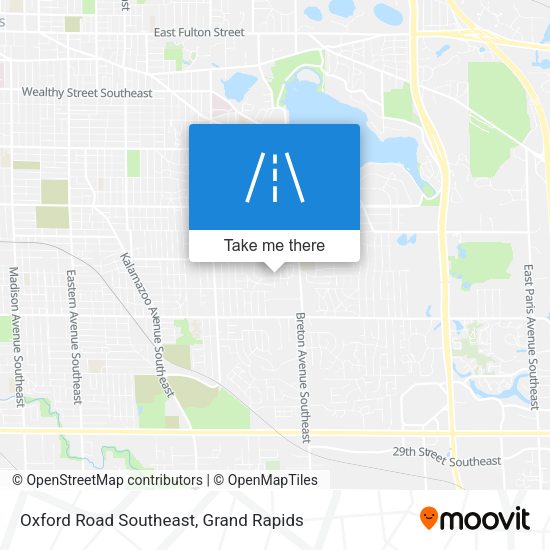 Oxford Road Southeast map