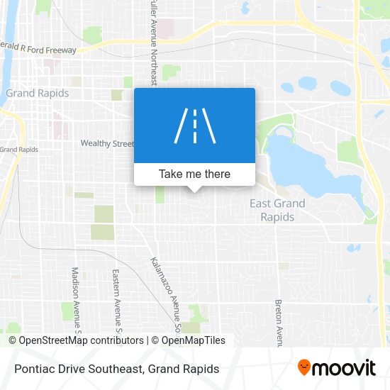 Mapa de Pontiac Drive Southeast