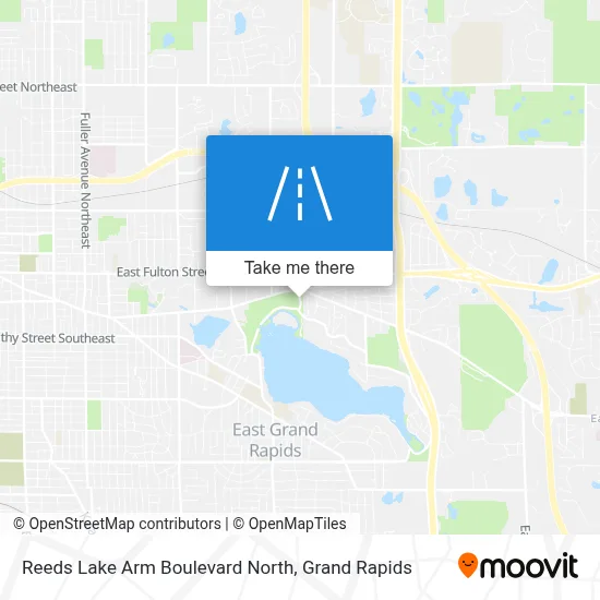 Reeds Lake Arm Boulevard North map