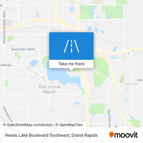 Reeds Lake Boulevard Southeast map