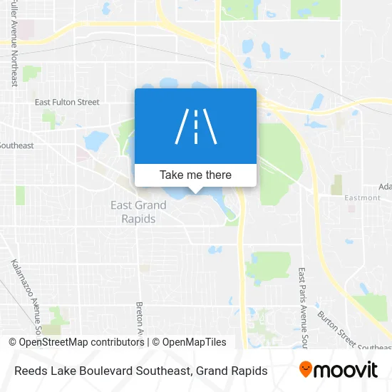 Reeds Lake Boulevard Southeast map